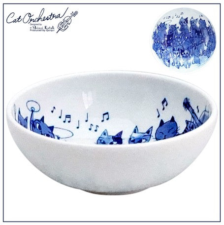 Cat Orchestra Light-Weight Bowl- 12cm